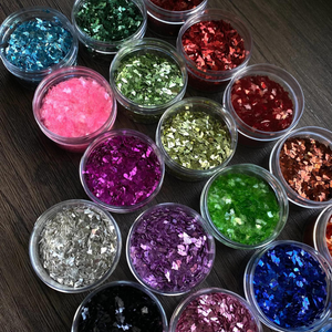 Colored Glitter Glass & Metal Shards